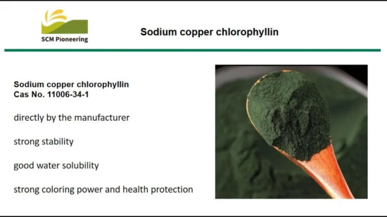 Clorofillina sodica-rame, coloranti naturali per prodotti chimici alimentari/cosmetici/farmaceutici